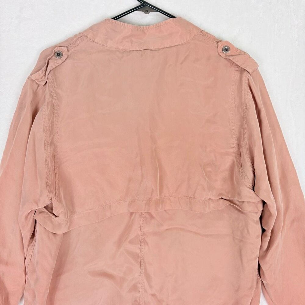 Rails Rowan Blush Pink Hidden Button Front Milita… - image 8